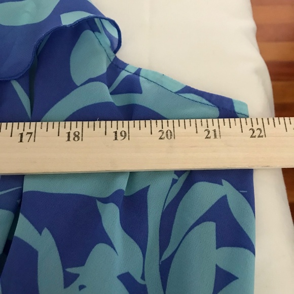 LANE BRYANT Floral Maxi Dress Ruffled Blue Sundress Women’s Plus Size 18/20 1X - Picture 12 of 16